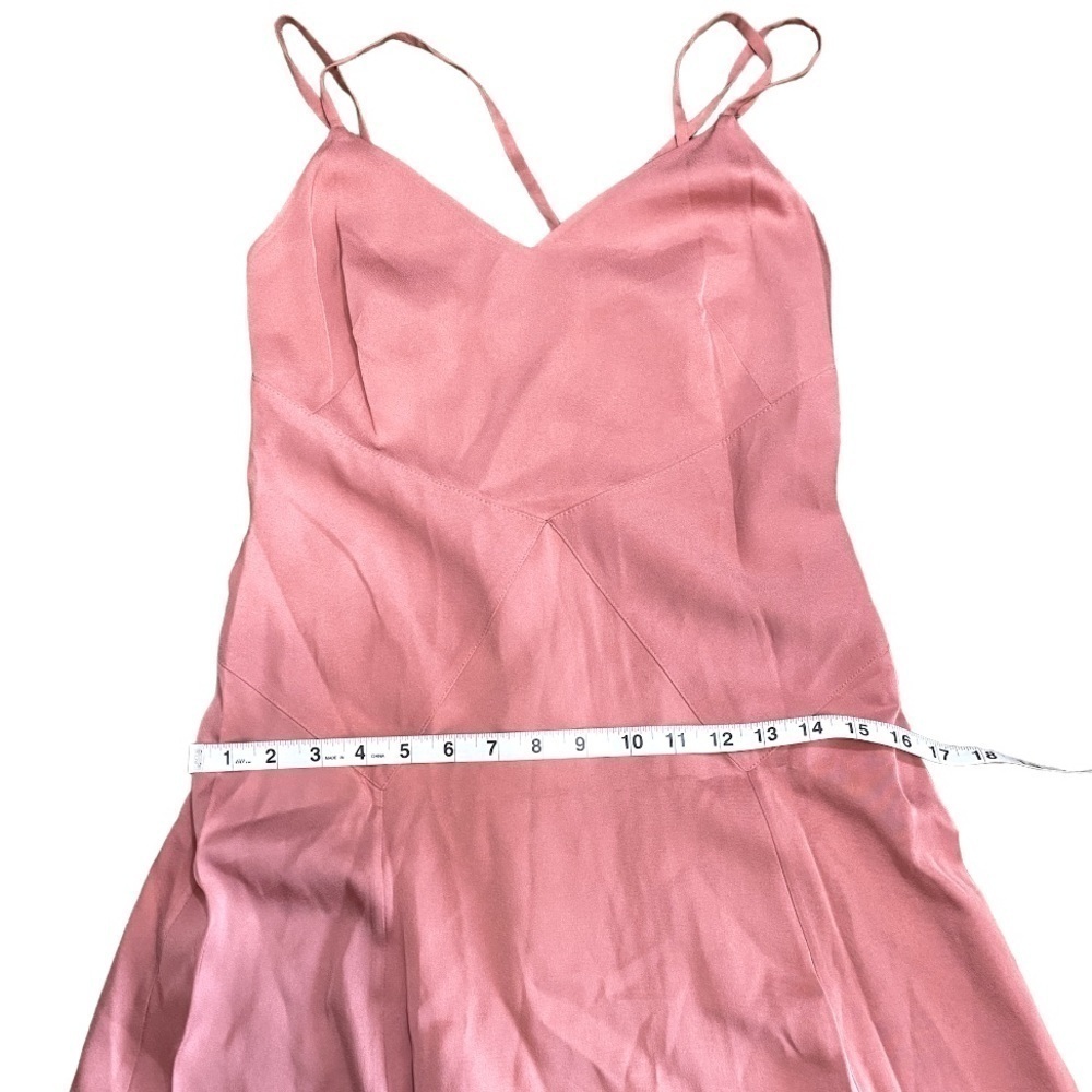 Ted Baker Odinne panel-detail woven asymmetric-hem slip dress Sz 1 - Picture 5 of 12